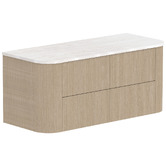 ADP Thirroul 1200mm Wall Hung Single Vanity with Solid Surface Countertop