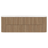 ADP Thirroul 1500mm Wall Hung Single Vanity with Solid Surface Countertop