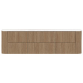 ADP Thirroul 1800mm Wall Hung Double Vanity with Solid Surface Countertop