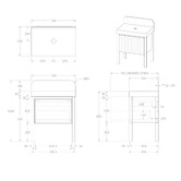 ADP Harper 750mm Freestanding Single Vanity with Solid Surface Countertop