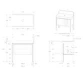 ADP Harper 900mm Freestanding Single Vanity with Solid Surface Countertop