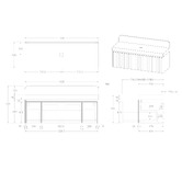 ADP Harper 1435mm Wall Hung Single Vanity with Solid Surface Countertop