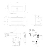 ADP Thirroul 1200mm Wall Hung Single Vanity with Solid Surface Countertop