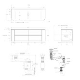 ADP Thirroul 1500mm Wall Hung Single Vanity with Solid Surface Countertop