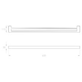 ADP Brooklyn Double Towel Rail