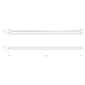ADP Brooklyn Double Towel Rail