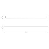 ADP Brooklyn Single Towel Rail