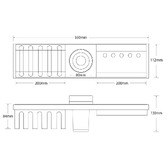 ADP Empire 550mm Solid Brass Shower Shelf