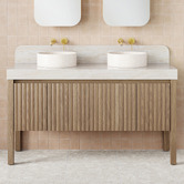 ADP Harper 1500mm Freestanding Double Vanity with Solid Surface Countertop