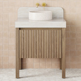 ADP Harper 750mm Freestanding Single Vanity with Solid Surface Countertop