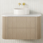 ADP Thirroul 900mm Wall Hung Single Vanity with Solid Surface Countertop