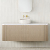 ADP Thirroul 1500mm Wall Hung Single Vanity with Solid Surface Countertop
