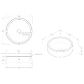 ADP Arlo 400mm Royal Beige Round Marble Above Counter Basin