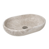 ADP Ollie 500mm Royal Beige Pill Marble Above Counter Basin