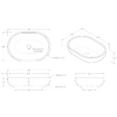 ADP Ollie 500mm Cape Verde Pill Marble Above Counter Basin