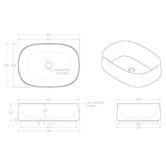 ADP Hewitt 460mm Pill Ceramic Above Counter Basin