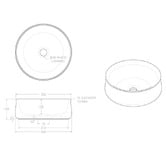 ADP Jennifer 360mm Round Ceramic Above Counter Basin