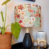 Roseby Lifestyle Products Floral Green Cotton Lamp Shade