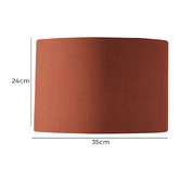 Roseby Lifestyle Products Rust Cotton Lamp Shade