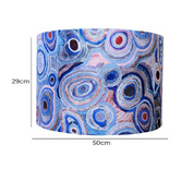 Roseby Lifestyle Products Aboriginal Blue Water Dreaming Cotton Lamp Shade