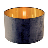 Roseby Lifestyle Products Kenley Smoky Quartz Velvet Lamp Shade