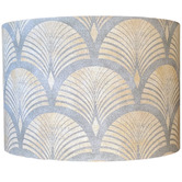 Roseby Lifestyle Products Gold &amp; Grey Fountain Cotton Lamp Shade