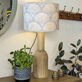 Roseby Lifestyle Products Gold &amp; Grey Fountain Cotton Lamp Shade