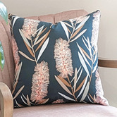 Roseby Lifestyle Products Fresno Bottlebrush Cotton Canvas Cushion