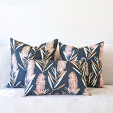 Roseby Lifestyle Products 3 Piece Fresno Bottlebrush Cotton Canvas Cushion Set