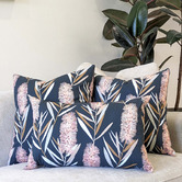 Roseby Lifestyle Products 3 Piece Fresno Bottlebrush Cotton Canvas Cushion Set
