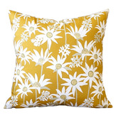 Roseby Lifestyle Products Napa Mustard Flannel Cotton Canvas Cushion