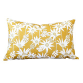 Roseby Lifestyle Products Napa Mustard Flannel Cotton Canvas Lumbar Cushion
