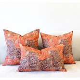 Roseby Lifestyle Products 3 Piece Aspen Warlu Mina Mina Cotton Canvas Cushion Set