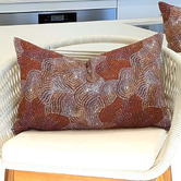Roseby Lifestyle Products Decad Jukkurpa Cotton Canvas Lumbar Cushion