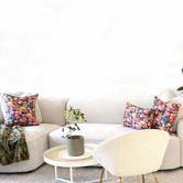Roseby Lifestyle Products 3 Piece Ive Wild Protea Cotton Canvas Cushion Set