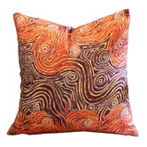 Roseby Lifestyle Products Aspen Warlu Mina Mina Cotton Canvas Cushion