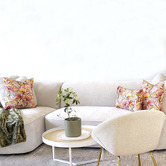 Roseby Lifestyle Products 3 Piece Brittany Wild Protea Cotton Canvas Cushion Set