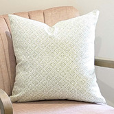 Roseby Lifestyle Products Ludlow Tiles Cocoon Cotton Canvas Cushion