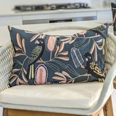 Roseby Lifestyle Products Harlan Yellow-Tailed Black Cockatoo Lumbar Cushion