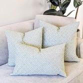 Roseby Lifestyle Products 3 Piece Ludlow Tiles Cocoon Cotton Canvas Cushion Set
