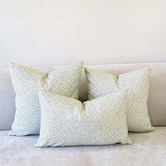 Roseby Lifestyle Products 3 Piece Ludlow Tiles Cocoon Cotton Canvas Cushion Set