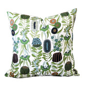 Roseby Lifestyle Products Green Lex Australiana Cotton Canvas Cushion