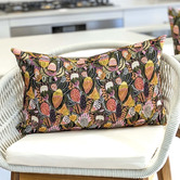 Roseby Lifestyle Products Lubec Bush Banksia Cotton Canvas Lumbar Cushion