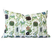 Roseby Lifestyle Products Green Lex Australiana Cotton Canvas Lumbar Cushion