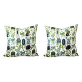 Roseby Lifestyle Products Green Lex Australiana Cotton Canvas Cushions