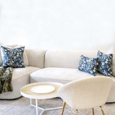 Roseby Lifestyle Products 3 Piece Tucson Blue Native Cotton Canvas Cushion Set