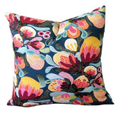 Roseby Lifestyle Products 3 Piece Alma Midnight Bush Cotton Canvas Cushion Set