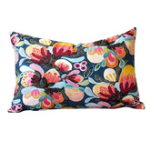 Roseby Lifestyle Products Alma Midnight Bush Cotton Canvas Lumbar Cushion