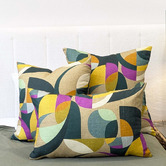 Roseby Lifestyle Products 3 Piece Salem Mid-Century Linen Cushion Set