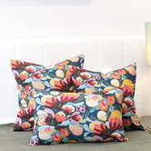 Roseby Lifestyle Products 3 Piece Alma Midnight Bush Cotton Canvas Cushion Set